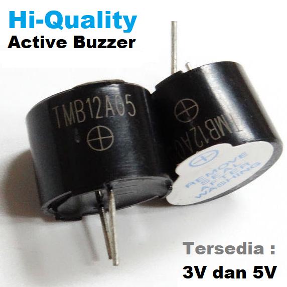 Gambar Active Buzzer Speaker 3V 5V 12X9.5mm Mini Sirine Alarm Bell Arduino - 3V TMB12A03 Red dari Mirorim.Indonesia undefined Tokopedia