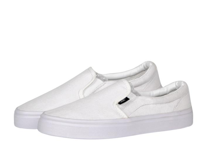 Gambar Sepatu Pria Vans Slip On Slop Wanita Putih Polos Kanvas Tanpa Tali - Putih, 36 dari Raigar Store undefined Tokopedia