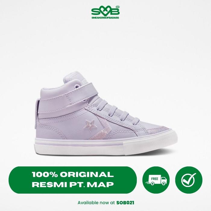 Sepatu Sneakers Converse Kids Pro Blaze Glitter Vapor Violet A03041C 32  di Sneakers Of Badass Tokopedia