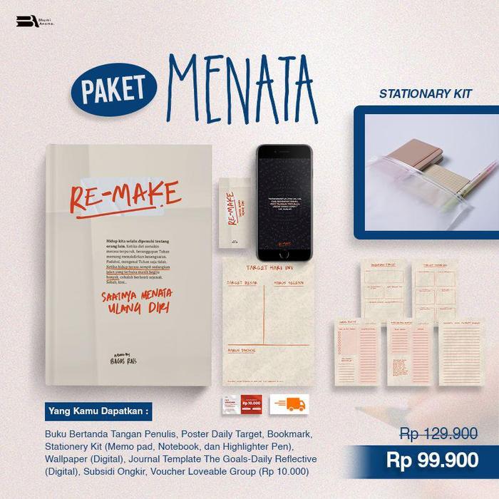 Gambar PRE ORDER - RE MAKE : SAATNYA MENATA ULANG DIRI - BAGAS RAIS - BHUMI A - MENATA dari bumifiksipadang undefined Tokopedia