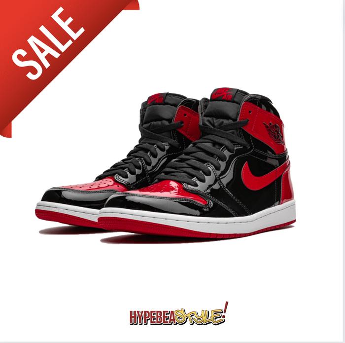 SEPATU AIR JORDAN RETRO HIGH OG BRED PATENT ORIGINAL SNEAKER