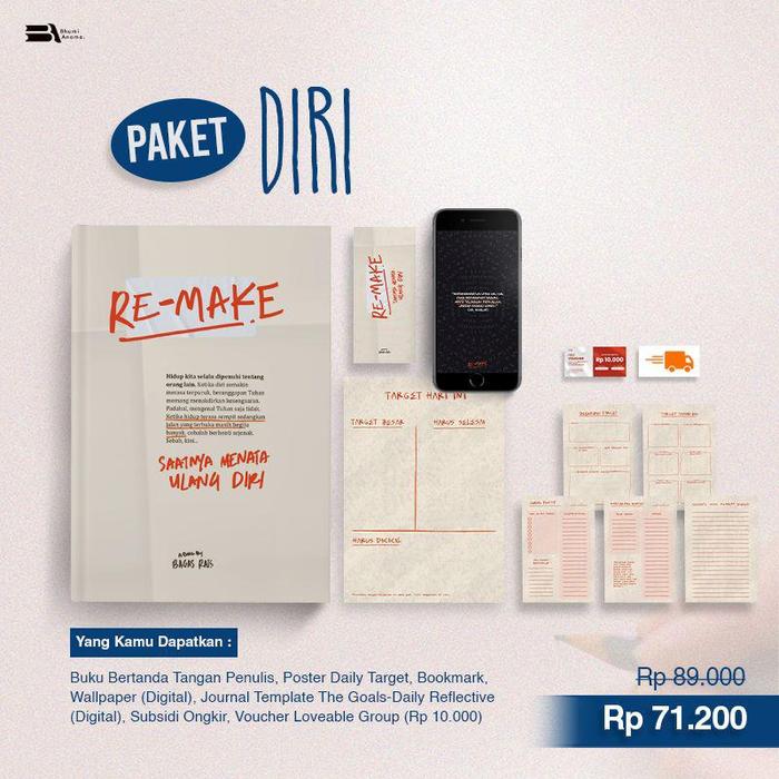 Gambar Pre Order Buku Novel Re-Make: Saatnya Menata Ulang Diri - Bhumi Anoma - Paket Diri dari Bumi Fiksi Makassar undefined Tokopedia