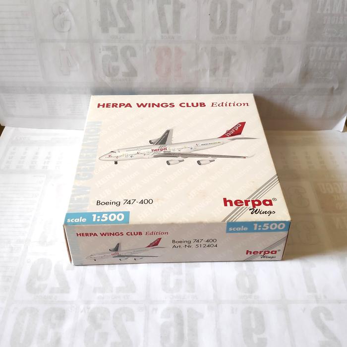 Maquette Avion Herpa 1/500 - Boeing 747-400 Cathay Pacific