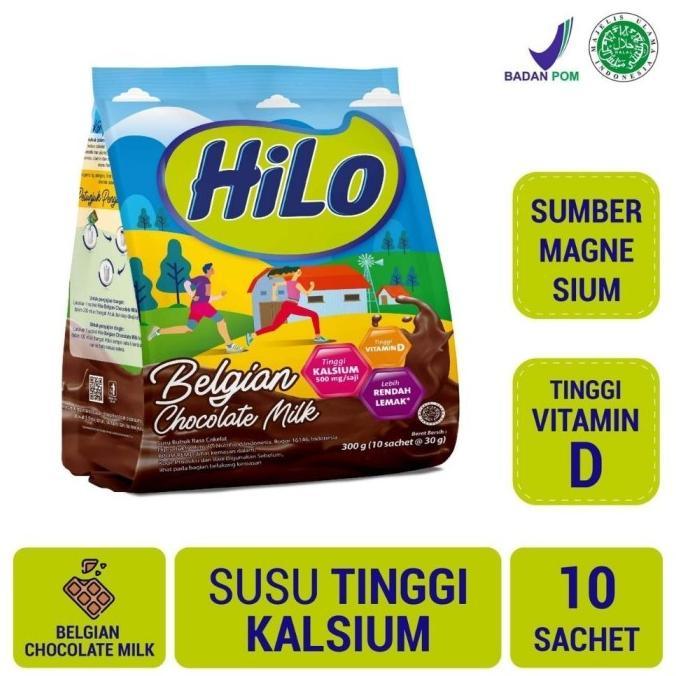 Gambar Hilo Belgian Chocolate Milk Isi 10 Sachet dari Lampung Ceria undefined Tokopedia