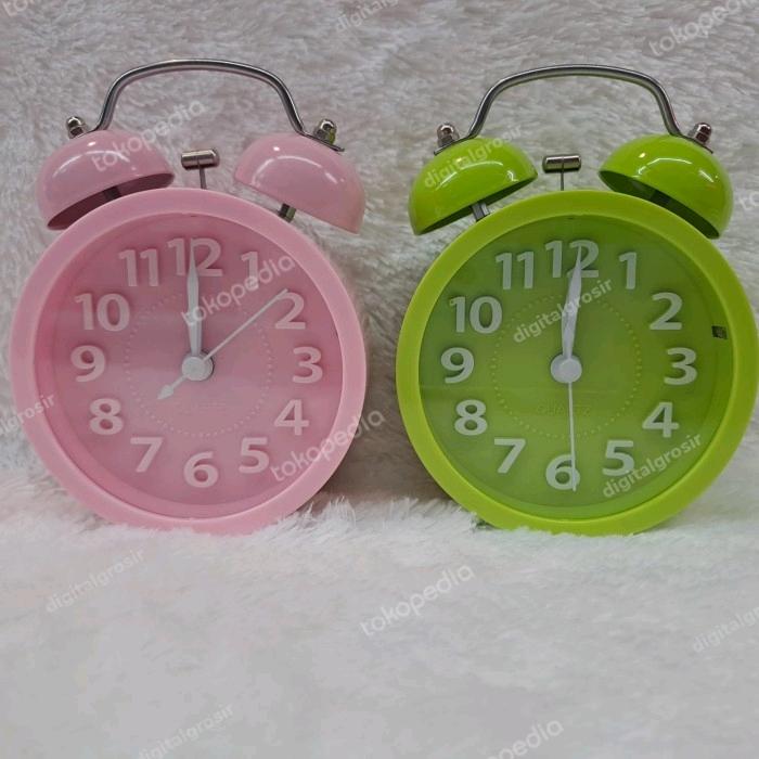 Gambar Jam Beker Kring Bulat Angka Timbul 610D Weker Berisik Kencang 610 D dari digitalgrosir undefined Tokopedia
