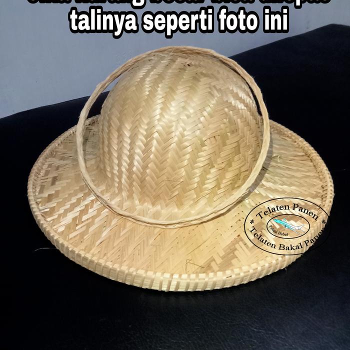 Gambar Topi Anyaman Bambu | Capil Buyhuk | Cekutok | Caping Tani | Kudung Cemplon | Peneduh kepala Tradisional - polos dari telatenpanen_NEW undefined Tokopedia