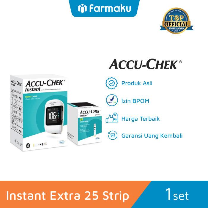 Gambar Accu-Chek Instant Paket Alat Cek Tes Gula Darah (Alat, Strip, Lancet) dari Farmaku undefined Tokopedia
