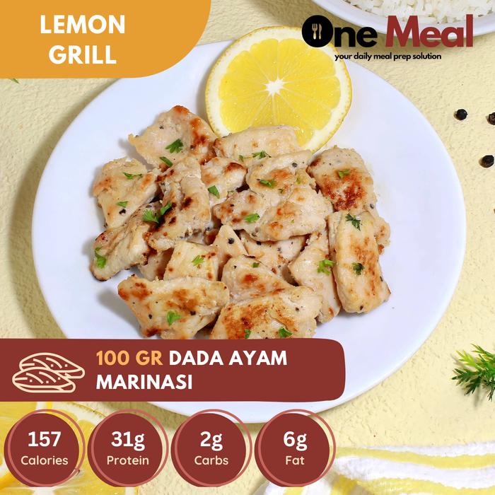 Gambar Dada Ayam Marinasi Rasa Lemon Grill (Protein Meal) - 100 gram dari One Meal undefined Tokopedia