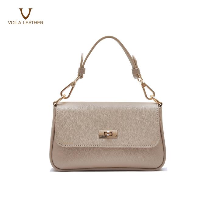 Gambar Tas Fashion Wanita Kulit Asli Voila Felicity - Nude dari Voila Leather undefined Tokopedia