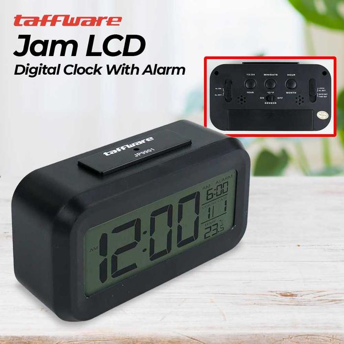 Gambar Jam LCD Digital Clock with Alarm - Hitam dari EL KAREEM STORE undefined Tokopedia
