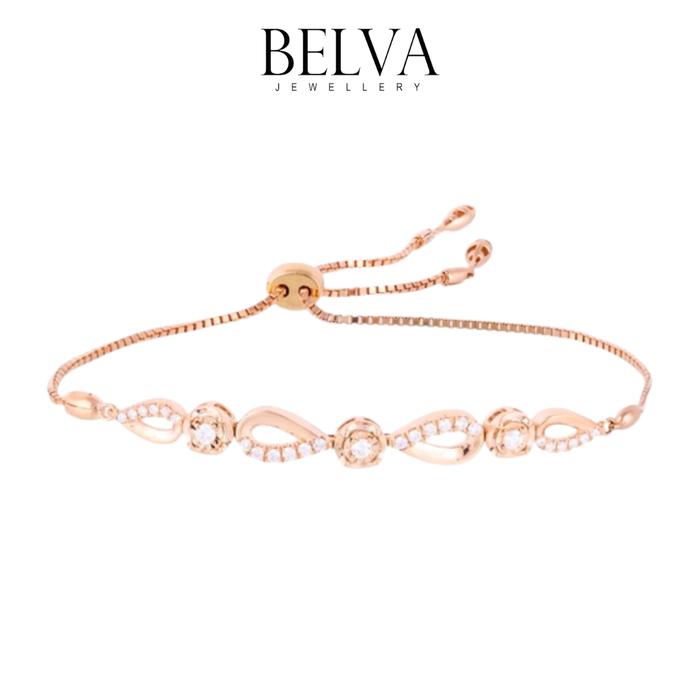 Gambar Gelang Berlian Serut - Belva Jewellery - BABEBW01848 - Rose Gold dari Belva Jewellery Online undefined Tokopedia