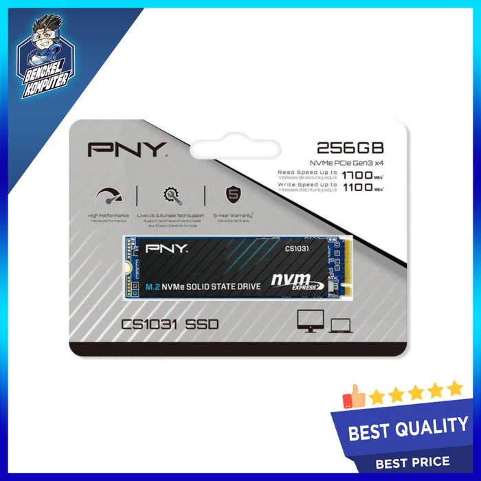 Gambar SSD M.2 NVME PNY CS1031 PCIe GEN3X4 - 256GB dari bengkelkomputerptk undefined Tokopedia