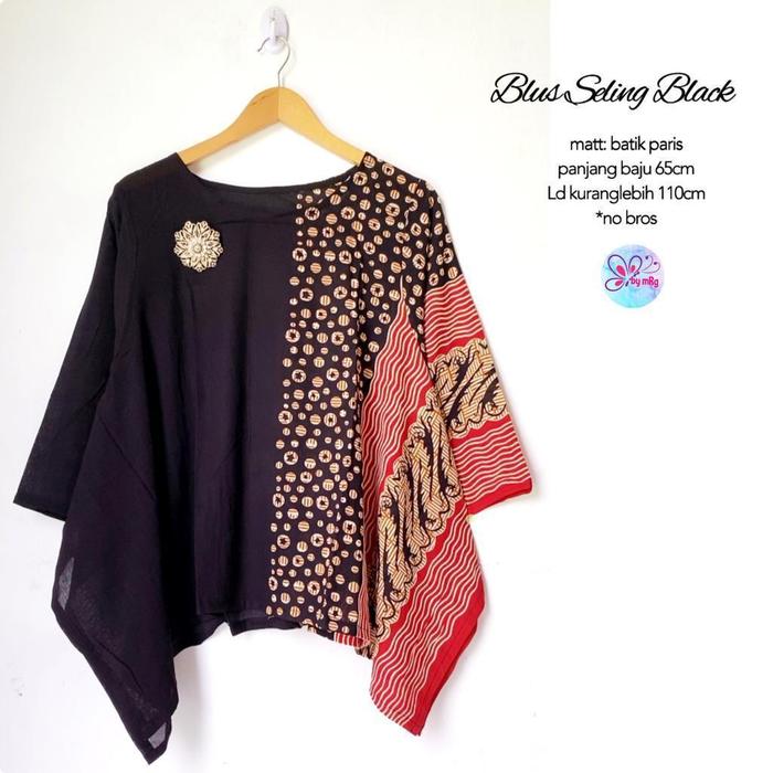 Gambar Baju Batik Wanita Modern Blouse Katun Slb -mrg dari batiksoloid undefined Tokopedia