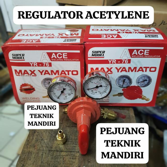 Gambar REGULATOR LAS ACETYLENE YAMATO / REGULATOR ACETYLENE / ASETILIN YAMATO - MAX YAMATO dari PEJUANG TEKNIK MANDIRI undefined Tokopedia