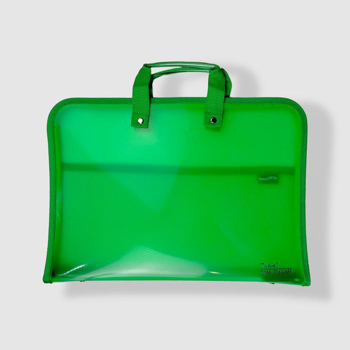 Gambar Map Plastik Tenteng Map Dokumen Map Resleting Folio 1928 - Hijau dari Topla Stationery undefined Tokopedia