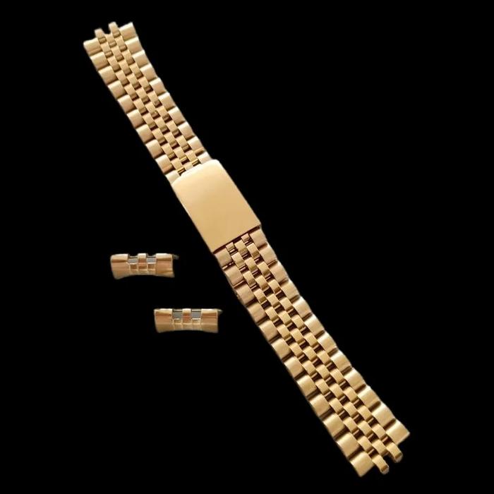 Gambar 20mm Jubilee Strap End Curved Stainless Steel Tali Jam tangan - Gold dari Tali Jam Tangan com undefined Tokopedia