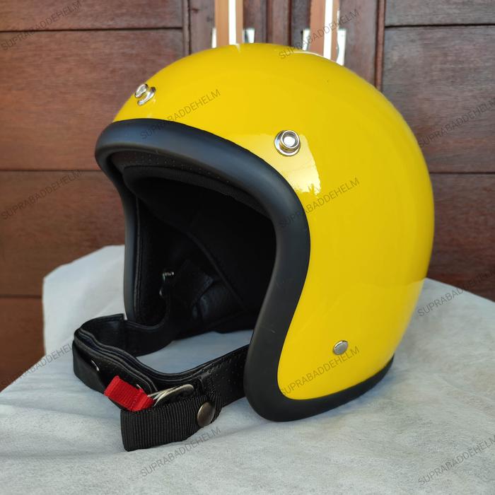 Gambar helm slim head 500tx murah - Kuning dari Supraba Dede Helm undefined Tokopedia