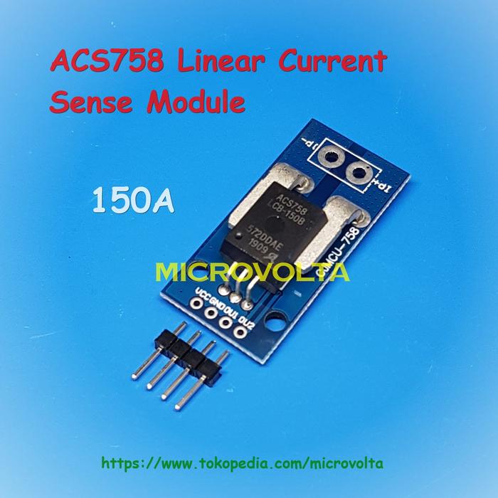Jual ACS758 150A Linear Hall Effect Current Sensor Module. Kota