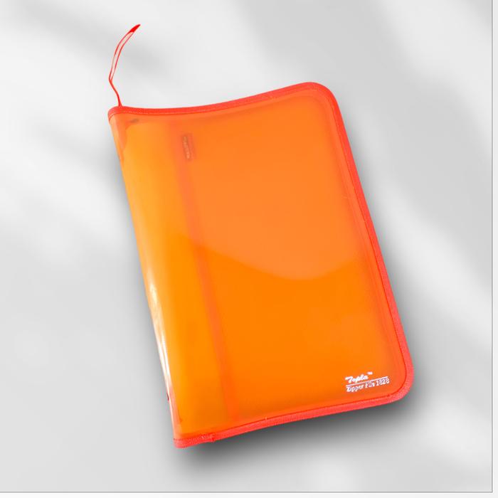 Gambar Map Plastik Resleting Zipper Bag Folio ZF 1828 Map File Map Dokumen - Orange dari Topla Stationery undefined Tokopedia
