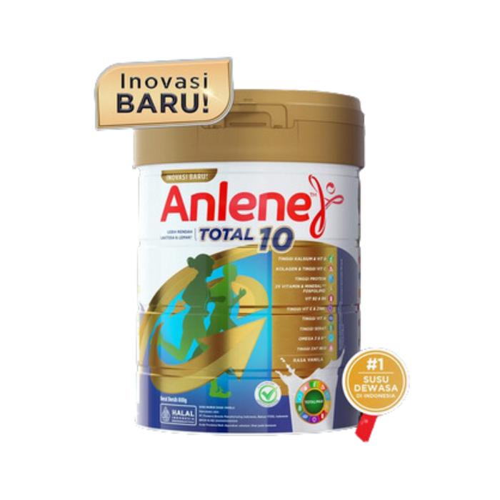 Gambar ANLENE TOTAL 10 VANILA SUSU DEWASA 800 G SUSU NUTRISI 17 TAHUN KE ATAS dari milmart.id undefined Tokopedia