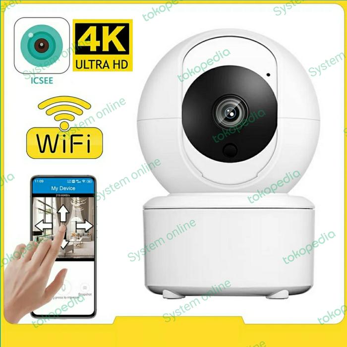 Gambar Kamera CCTV ICSEE Wifi Smart IP Camera Wireless 8MP Outdoor / Indoor - Hanya CCTV dari System online99 undefined Tokopedia