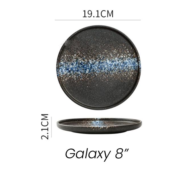 Gambar Yui Japanese Salad Plate / Piring Makan Salad Keramik Rustic Jepang - Galaxy 8" dari Eraque undefined Tokopedia