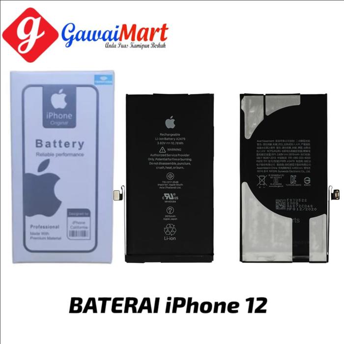 Gambar BATERAI IPHONE 11 -11 PRO - 11 PRO MAX - 12 -12 MINI - 12 PRO ORIGINAL - 11 dari Gawai Mart undefined 5 Tokopedia