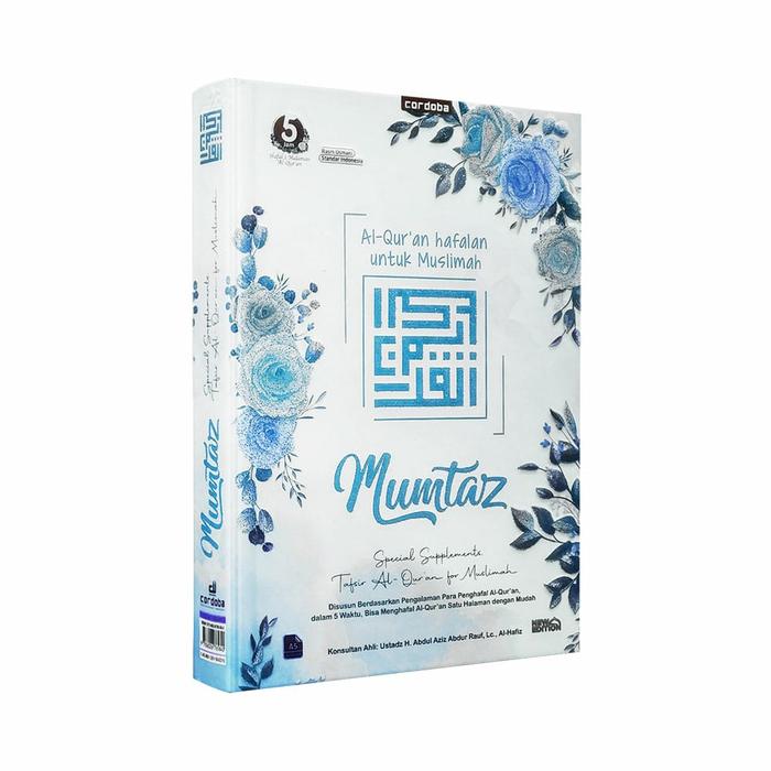 Gambar Custom nama Al quran muslimah mumtaz hafalan terjemah tajwid warna a5 - Biru, custom nama dari Quran Cordoba_NEW undefined Tokopedia