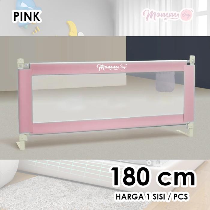 Gambar Bedrail Mommy Jay Baru Bedguard Pembatas Pengaman Pagar Kasur Baby - C180 CM-PINK dari SUPERMASSIVE INDONESIA undefined Tokopedia