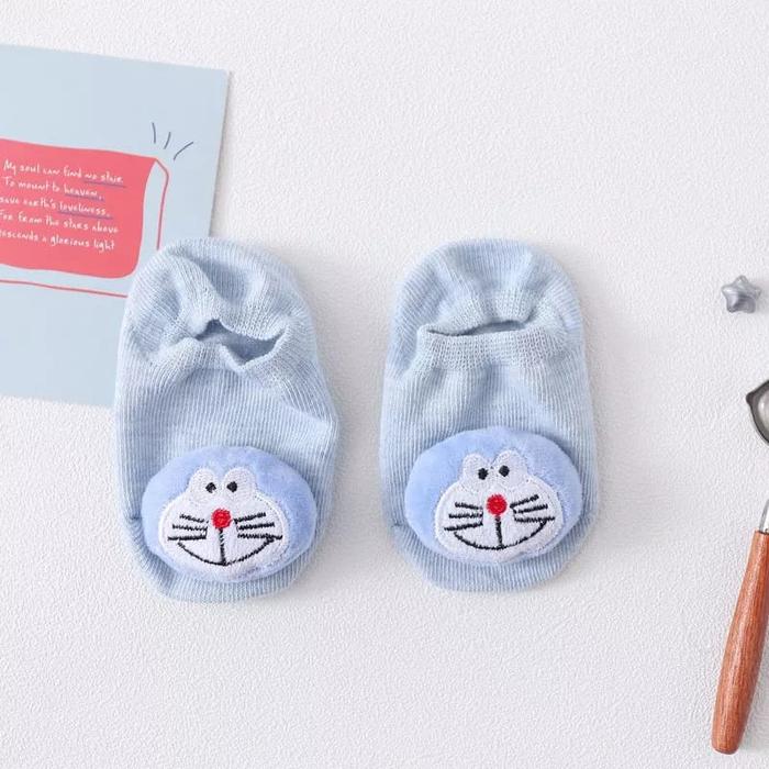 Gambar Kaos Kaki Bayi Anak Ankle Boneka 3D Karakter Lucu Anti Slip Baby Socks - Ankle Dora Blue, M dari Go ASI Baby Shop undefined Tokopedia