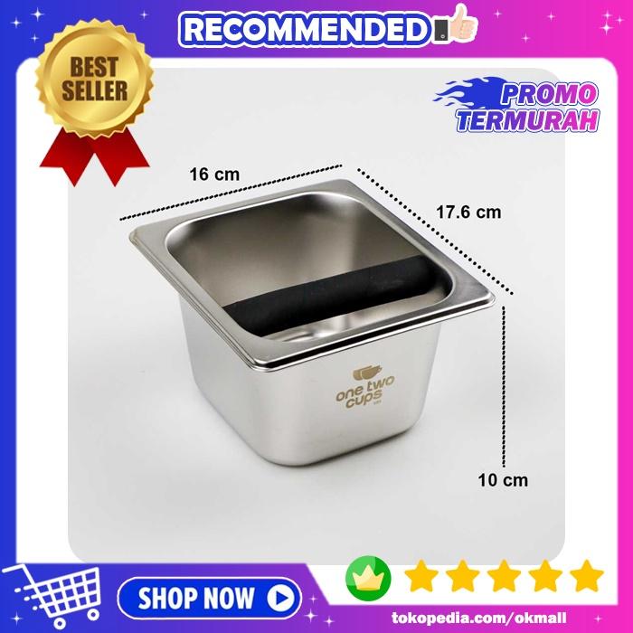 Gambar Wadah Tempat Ampas Kopi Espresso Knock Box Container Barista Stainless - S dari OkMall ID undefined Tokopedia