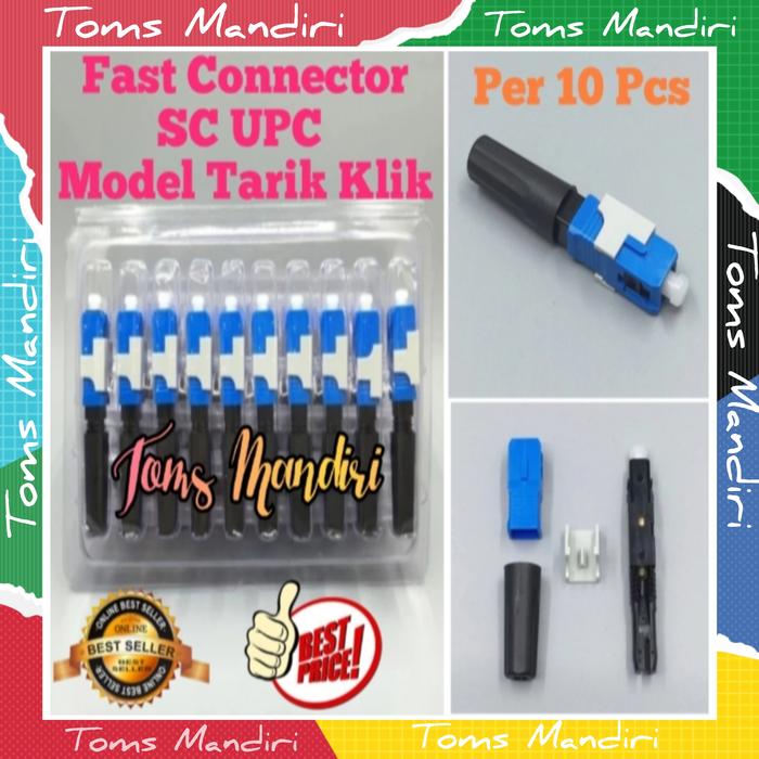 Jual Fast Connector Fiber Optic fo SC UPC Pull Model Tarik Klik Per 10 ...