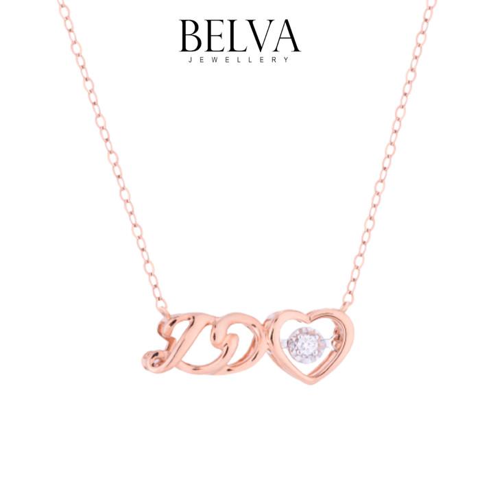 Gambar 1 SET Liontin Berlian + Kalung Italy I Do Collection - Belva Jewellery - Rose Gold dari Belva Jewellery Online undefined Tokopedia