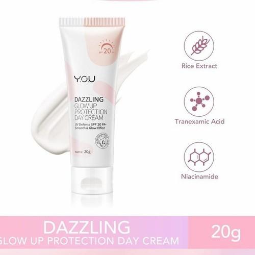Gambar YOU Dazzling Glow up Protection Day Cream - 20gr - 20gr dari dyfa bandung NPM undefined 5 Tokopedia