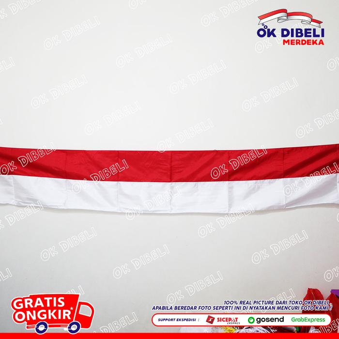 Gambar Bendera Backdrop Merah putih Bendera Panjang Indonesia Raya Premium - Balok dari Ok Dibeli undefined Tokopedia
