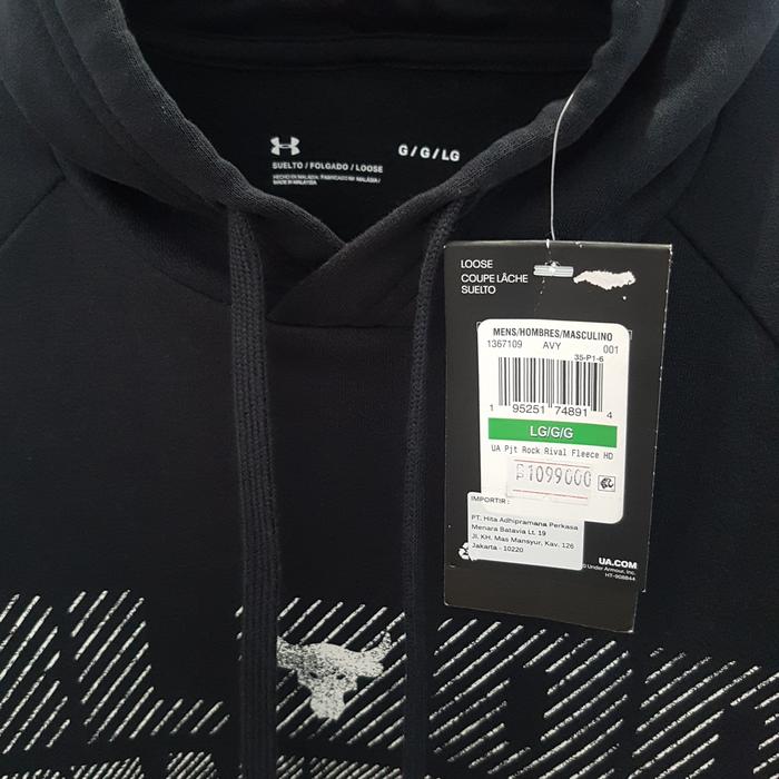Jual Hoodie Under Armour UA Pjt Rock Rival Fleece HD Top - 1367109-001 -  Jakarta Timur - Harga Company | Tokopedia