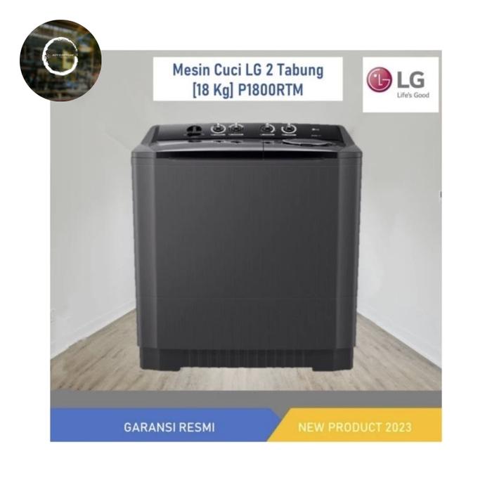 Gambar Mesin Cuci 2 Tabung LG P1800RTM [18KG] dari Toko Aloy Elektronik undefined Tokopedia