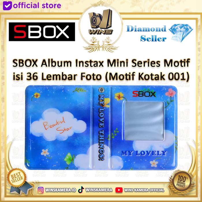 Gambar SBOX Album Instax Mini Series Motif isi 36 Lembar Foto - Motif Kotak 001 dari WINS OFFICIAL STORE undefined Tokopedia