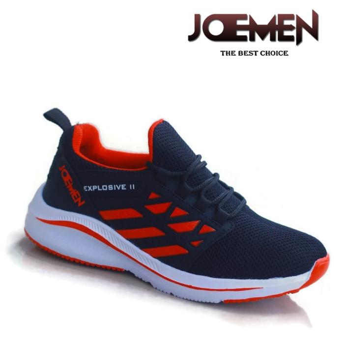 Gambar Sepatu Pria JOEMEN J 49-Hitam Sneakers Wanita Running Sport Original - Hitam Merah, 39 dari oney sneakers undefined Tokopedia