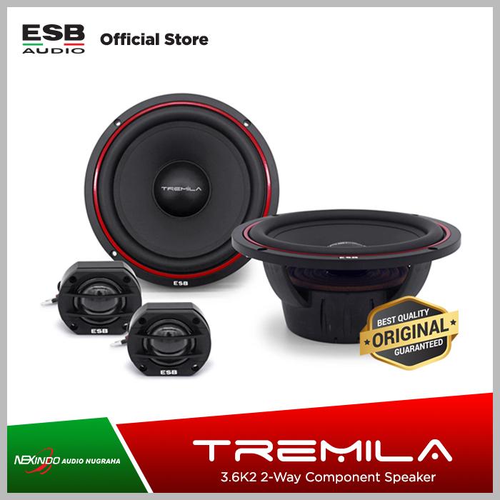 Gambar ESB Audio 3.6K2 (TREMILA) 2-Way Component Speaker "NexindoOfficial" dari Zapco Car Audio undefined Tokopedia