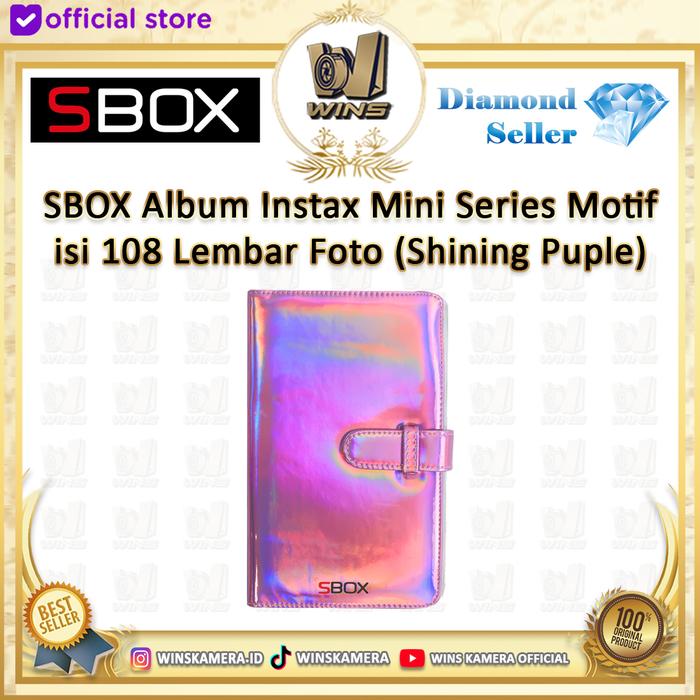 Gambar SBOX Album Instax Mini Series Motif isi 108 Lembar Foto - Shining Purple dari WINS OFFICIAL STORE undefined Tokopedia