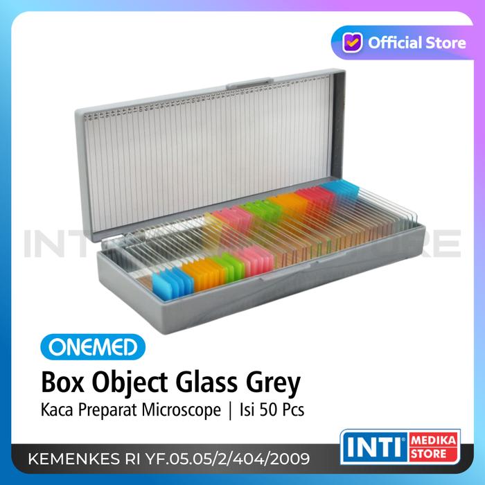 Gambar ONEMED - BOX Object Glass One Lab | Kotak Penyimpanan Kaca Preparat Microscope - Isi 50 pcs dari INTI MEDIKA STORE undefined Tokopedia