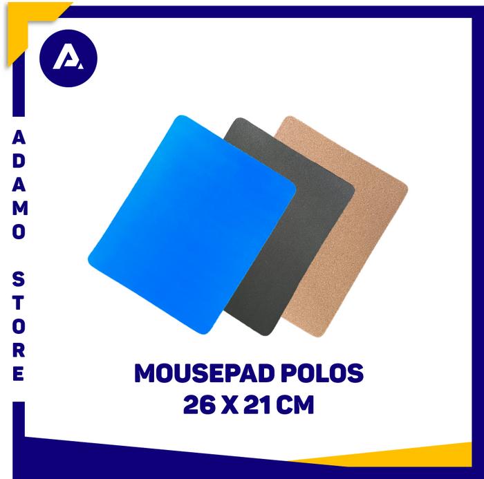 Gambar Mousepad Polos Hitam Anti Slip 26x21cm dari Adamo Store undefined Tokopedia