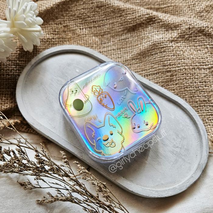 Gambar GCS Acne Pimple Patch & Acne Patch Storage Box Hydrocolloid Sticker - Avocado Bear, Bunga dari Girly Cheap Stuff undefined Tokopedia