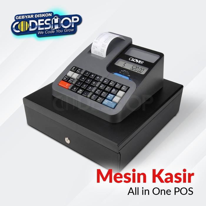 Gambar Mesin Kasir Cash Register Sharp XE-A207B Hitam with Customer Display - Clover Jet-100 dari Codeshop Official Store undefined Tokopedia