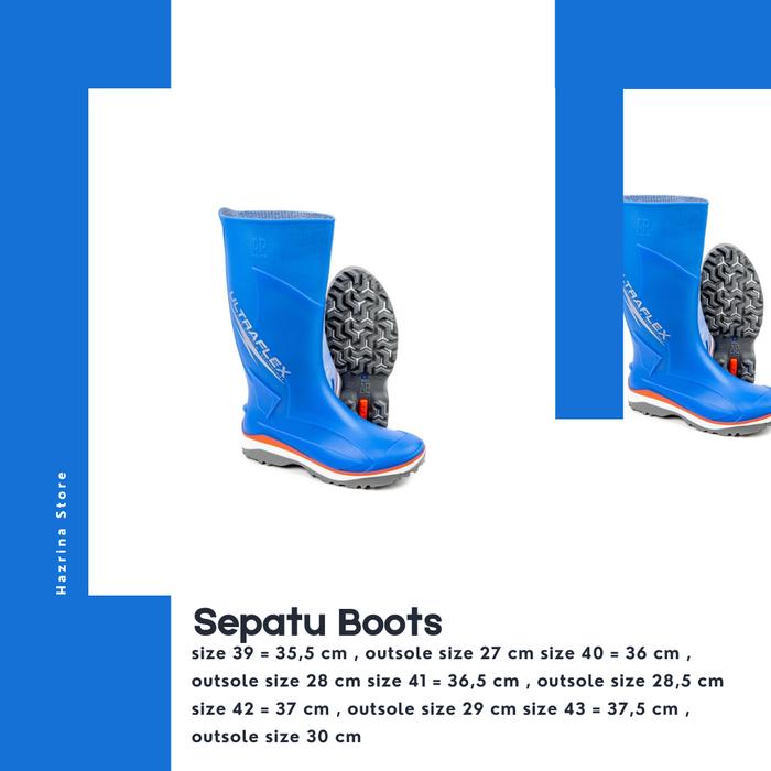 Gambar Sepatu Boot Tinggi AP Boots 2018 Biru Ultraflex Pertanian Peternakan - 39 dari Hazrina Farm undefined Tokopedia