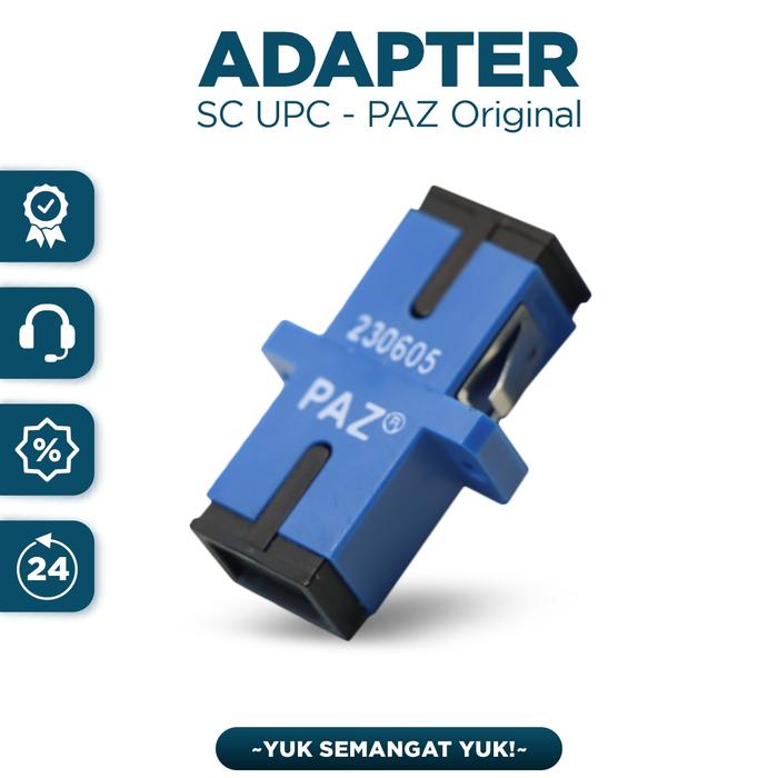 Jual Adapter SC UPC PAZ 50/100 Pcs Original - konektor Fiberoptik ...