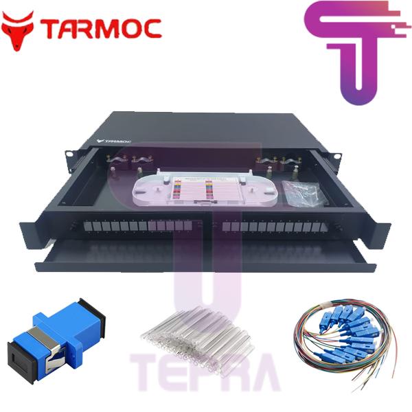 Gambar Fiber Optic OTB 24 Core SC | 1U Drawer ODF OTB 24 Core Kosong - Lengkap dari Teprastore undefined Tokopedia