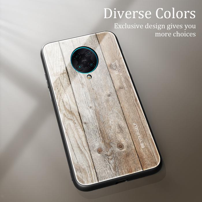 Gambar Wood Glass Case Xiaomi Poco F2 Pro PocoF2Pro Redmi K30 Pro Softcase - Warna D dari A n A Store_NEW undefined Tokopedia