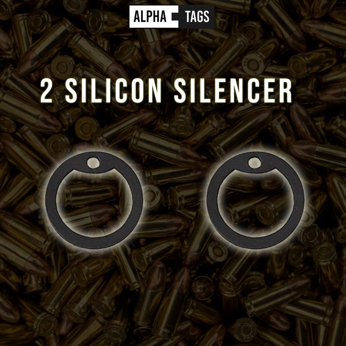Gambar Dogtags Kalung Anjing Custom bisa kalung kucing anti karat & alergi - 2 karet Saja dari Alpha Tags Kab. Tangerang Tokopedia